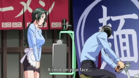 Anime hentai fille brune suce la bite