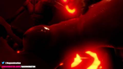 Hentai haven couple interrompu par un démon