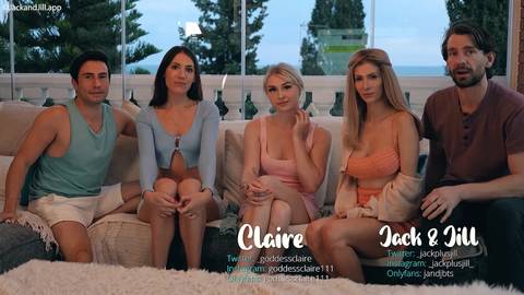 3 filles sexy et 2 hommes en video partouze